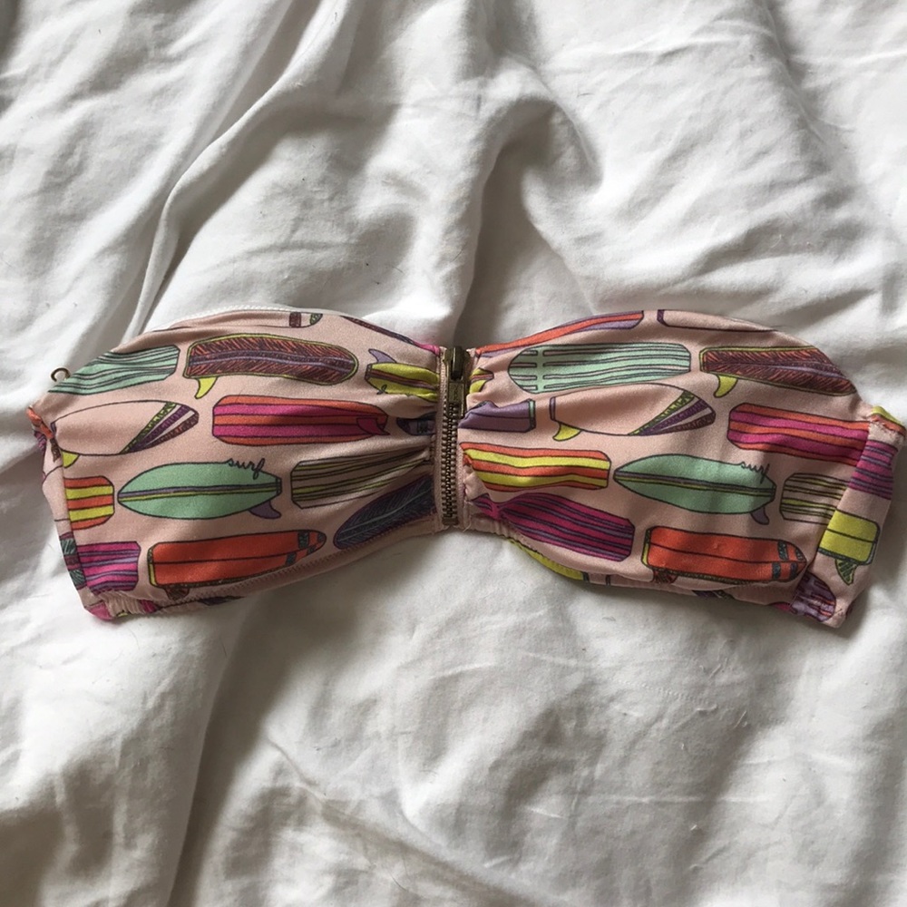 Bandeau bikini top